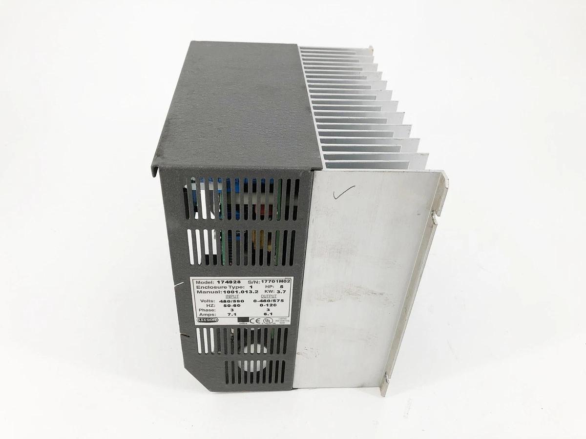 Used Leeson 174928 Adjustable Speed AC Motor Control 5HP 480/590V Input (Parts Only)