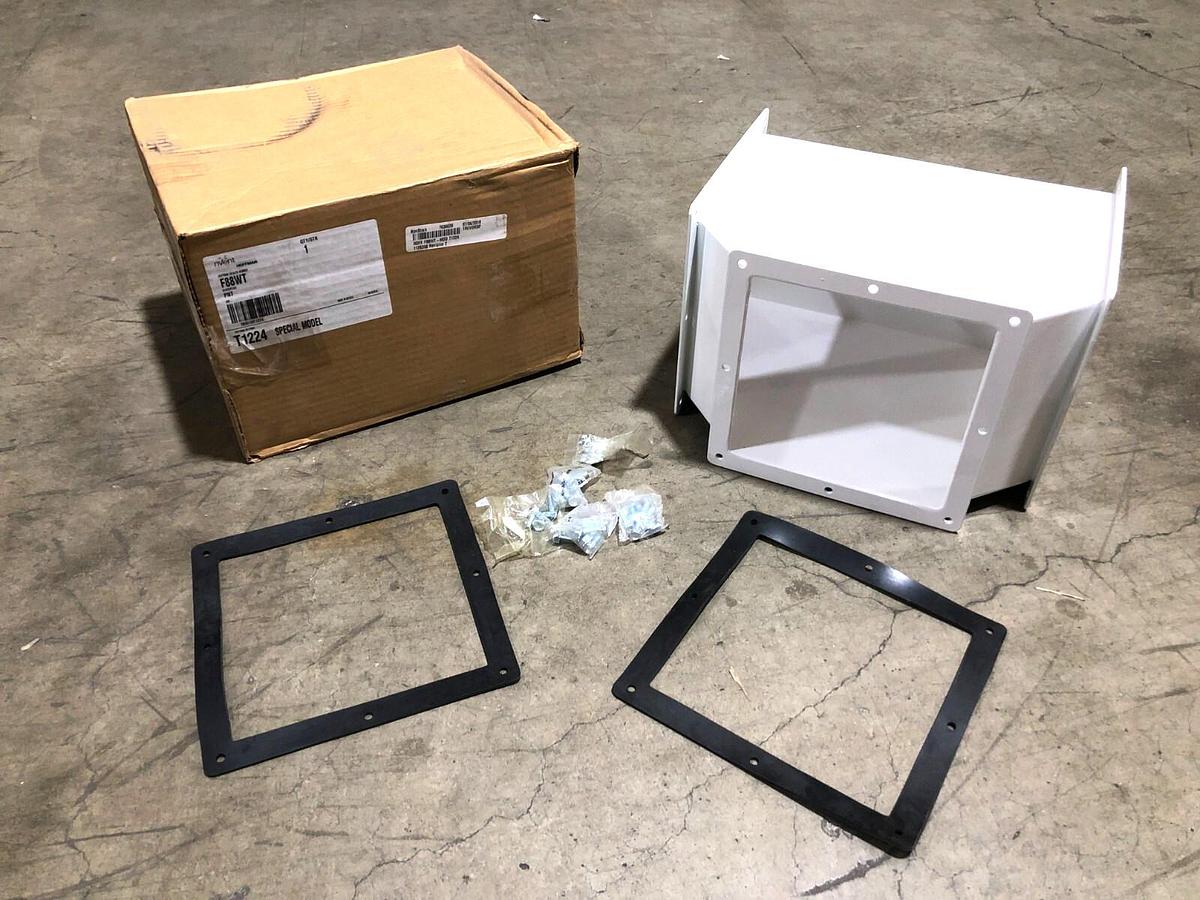 New Hoffman Nvent F88WT Tee-Feed Through 8" x 8" White Painted Steel T1224