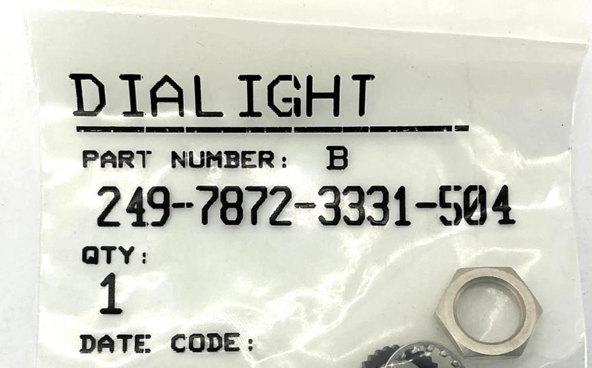 Lot of 5 Dialight 249-7872-3331-504F Panel Mount Indicators Red 2-Pin 28VDC