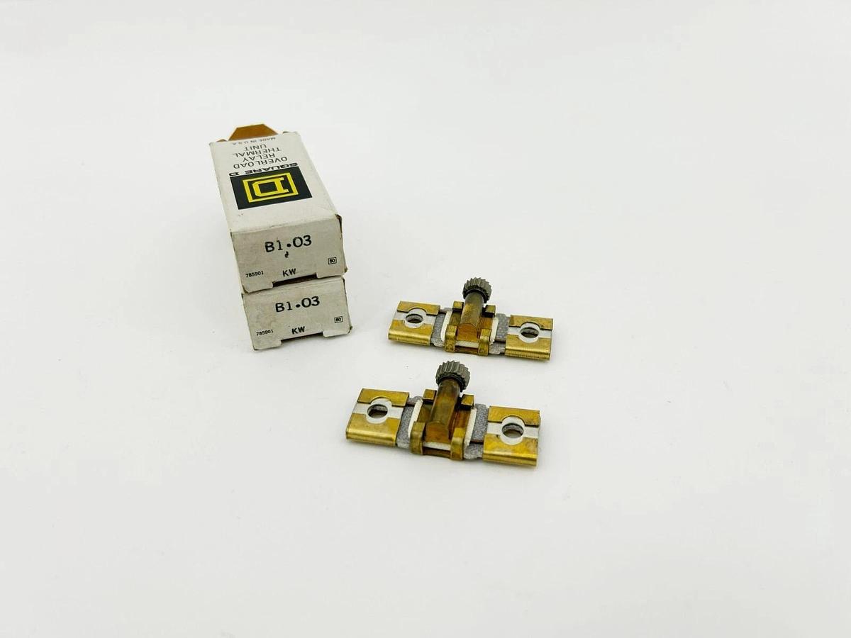 Lot of 2 New Square D B1.03 Heater Overload Relays