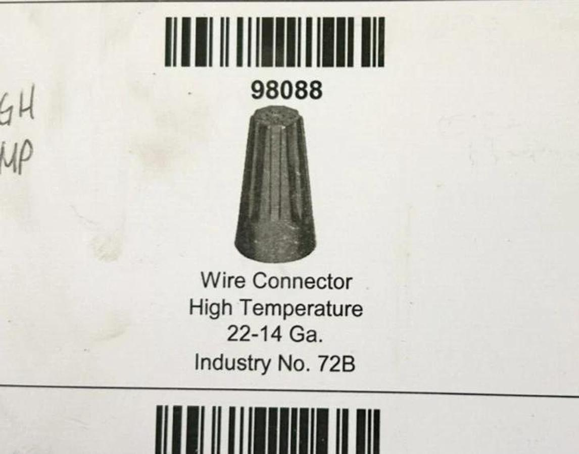 Lot of 50 New Lawson 98088 High Temp Wire Connectors, 22-14 AWG, 72B