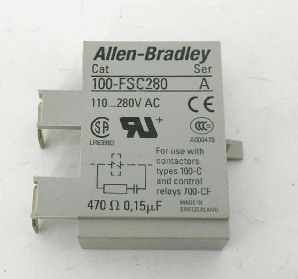 Used Lot of 2 AB Allen Bradley 100-FSC280 Ser. A Surge Suppressors 110-280VAC