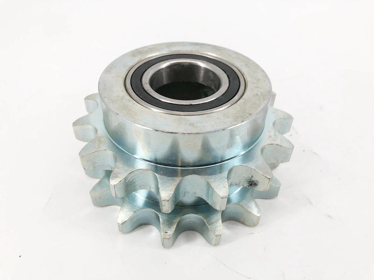 New 16B-2-15 Double Chain Idler Sprocket 15 Teeth 40mm Bore - No Box