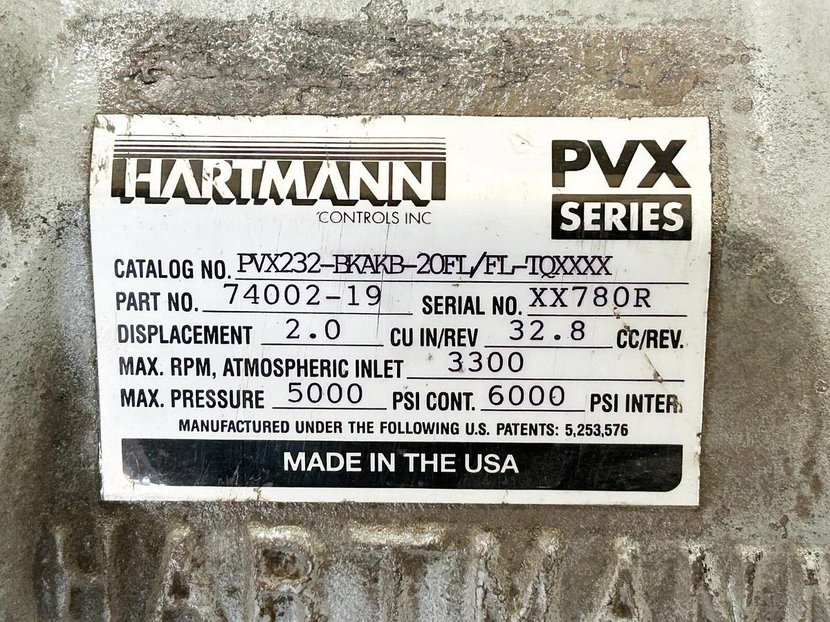Used Hartmann PVX233-BKAKB-20FL/-TQXXXX Oil Pump 2.0 Displacement 5000PSI 3300RMP #74