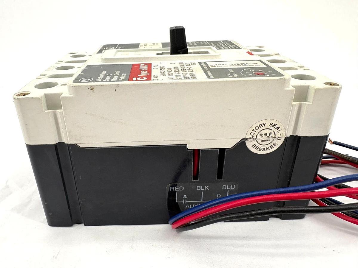 Used Westinghouse HMCP003A0C 3A Circuit Breaker w/ A1X1PK Aux. Switch 3P 600VAC 250VD