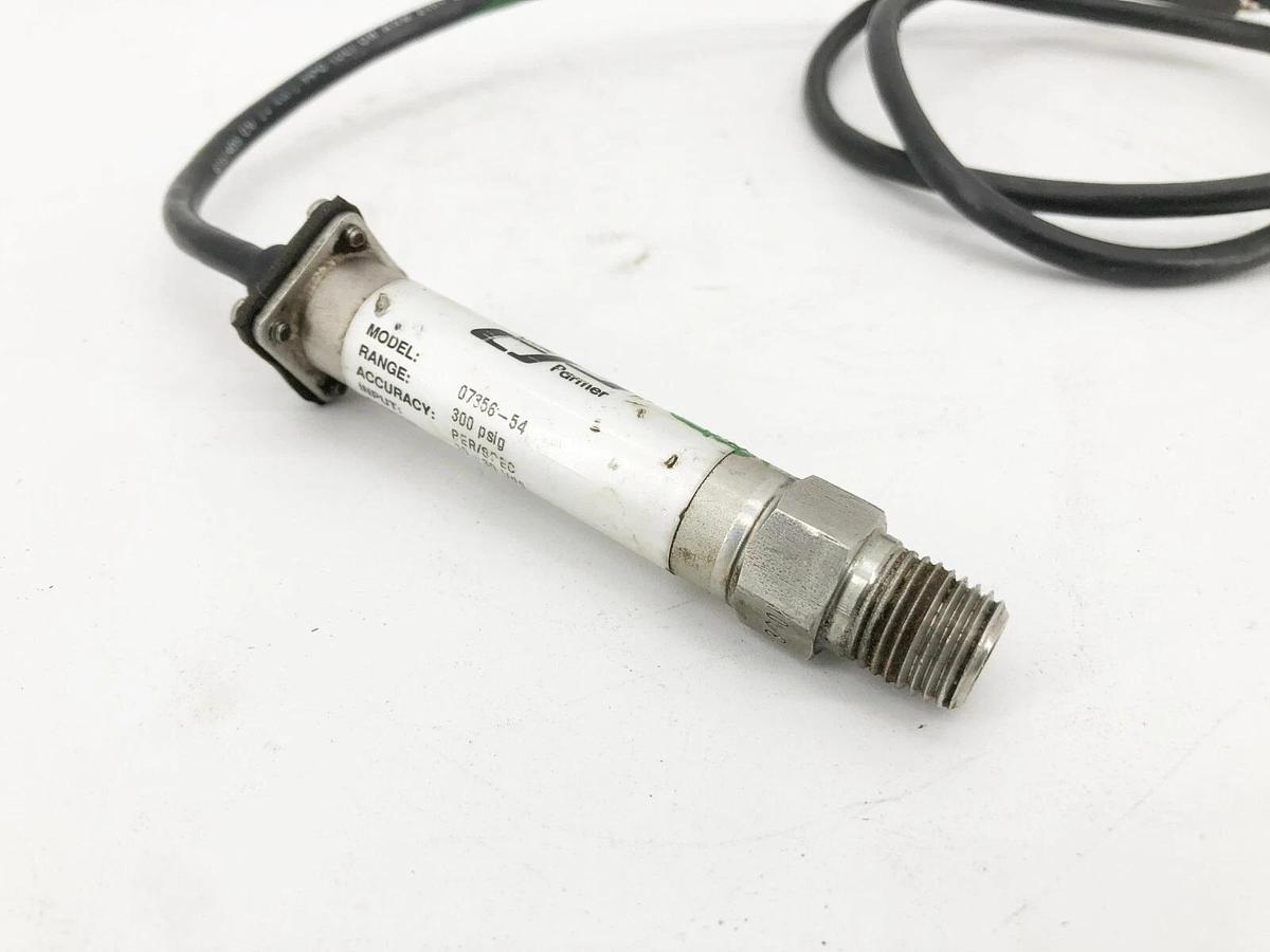 Used Cole Parmer 07356-54 Stainless Steel Pressure Transmitter 300psig
