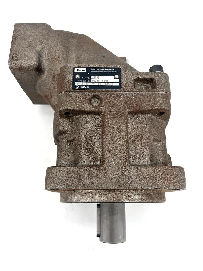 New Parker F12-060-MS-SV-T-000-0000-00 Bent Axis Hydraulic Motor - No Box