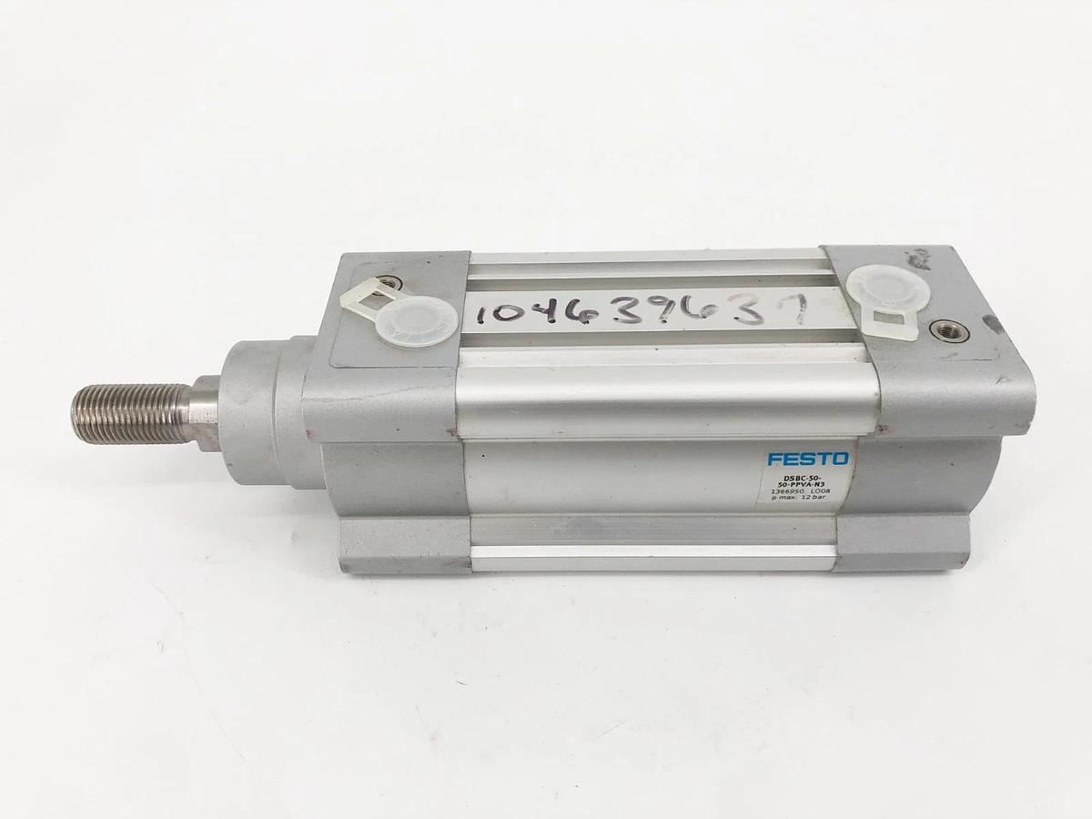 New Festo DSBC-50-50-PPVA-N3 Pneumatic Cylinder 1366950 12 bar - No Box