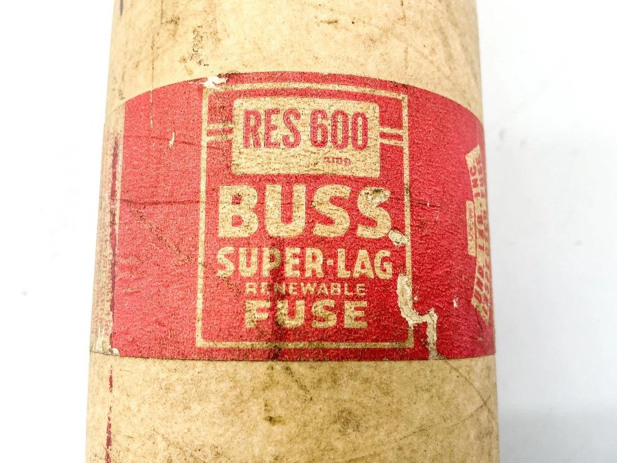 Used Bussmann RES-600 Super Lag Renewable Fuse 600A 600V - No Box