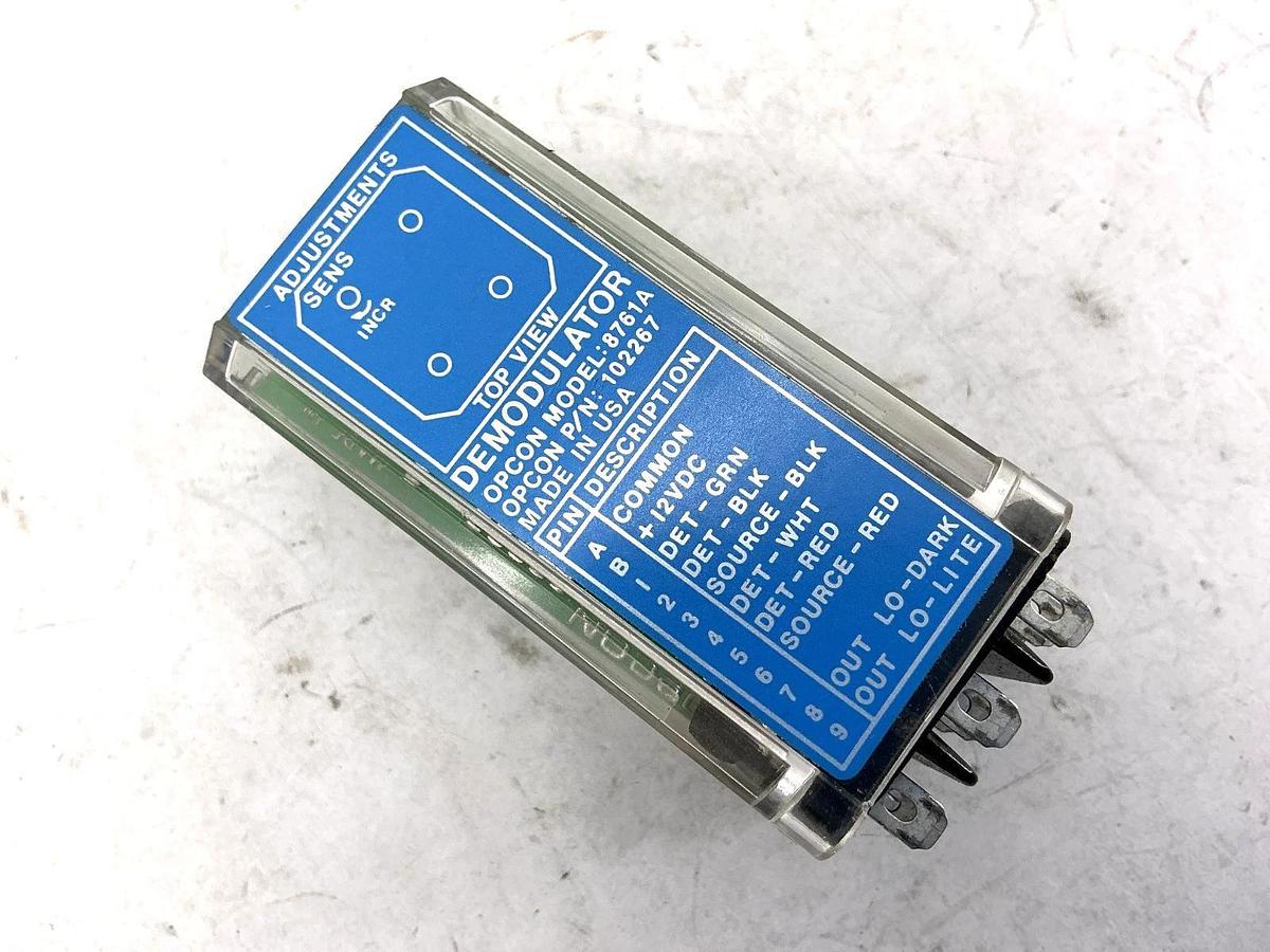 Used Opcon 8761A-6501 Demodulator 12VDC 1A Modular Component 102267