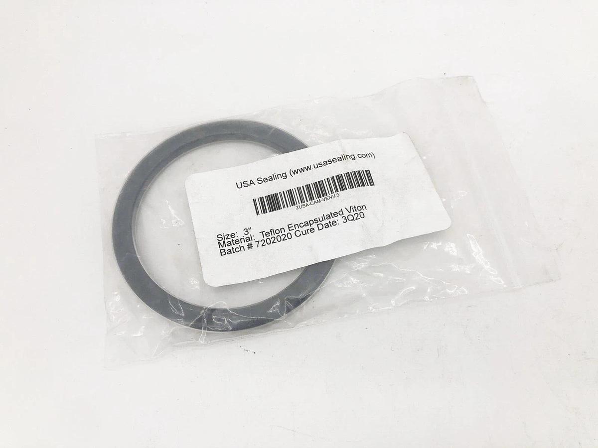 New USA Sealing ZUSA-CAM-VENV-3 Gasket 3" Teflon Encapsulated Viton