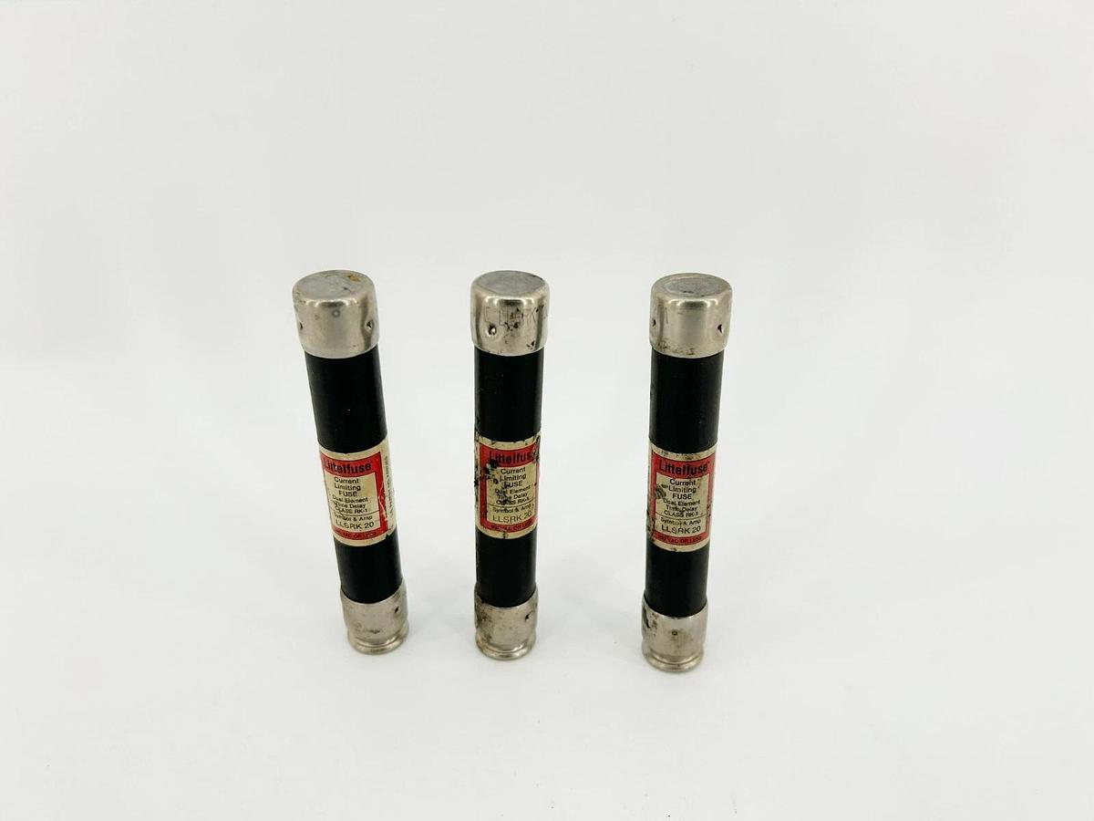 Lot of 3 New Littelfuse LLSRK20 Fuses 20A 600VAC