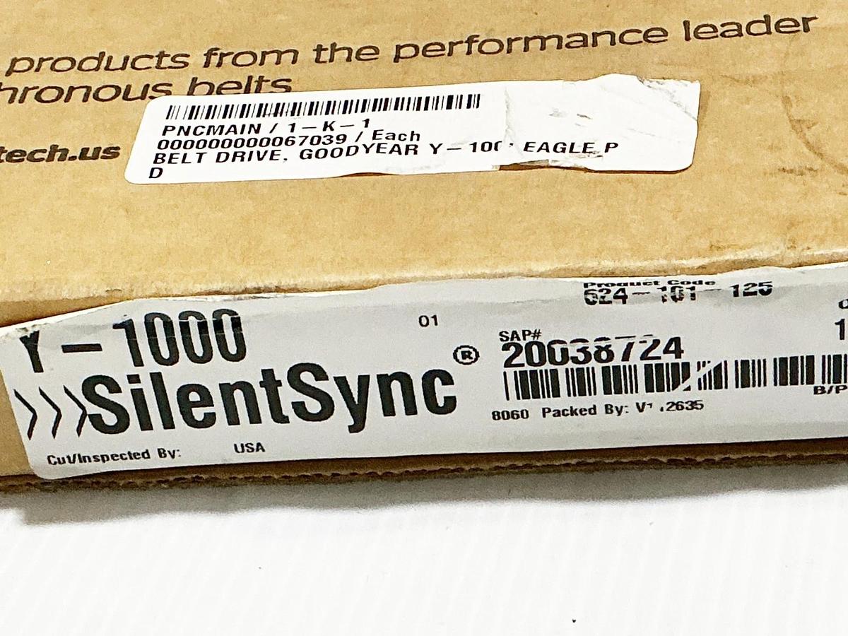 New Continental Y-1000 Synchronous Belt 8MM Pitch 1000MM 125 Teeth