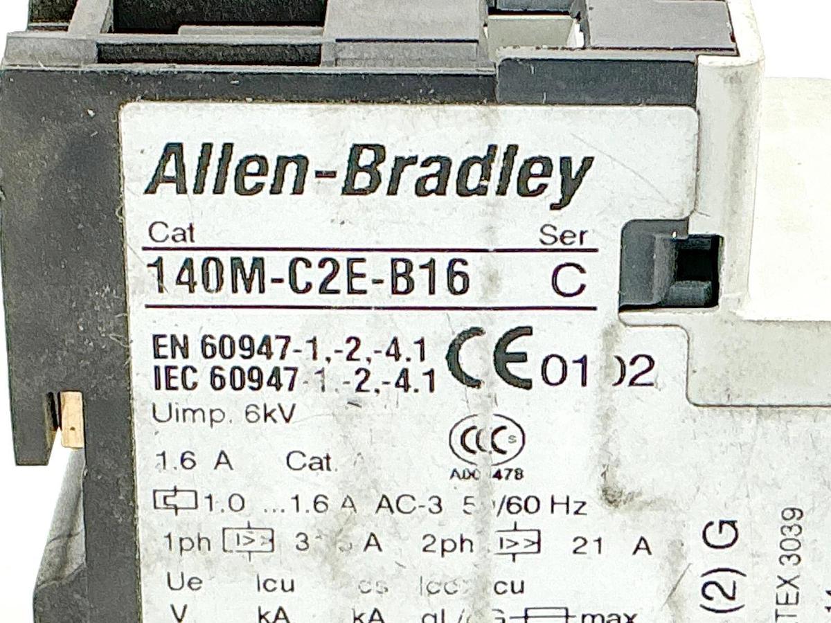 Used Allen Bradley 140M-C2E-B16 Circuit Breaker 1.6A 6kV 690V Ser.C