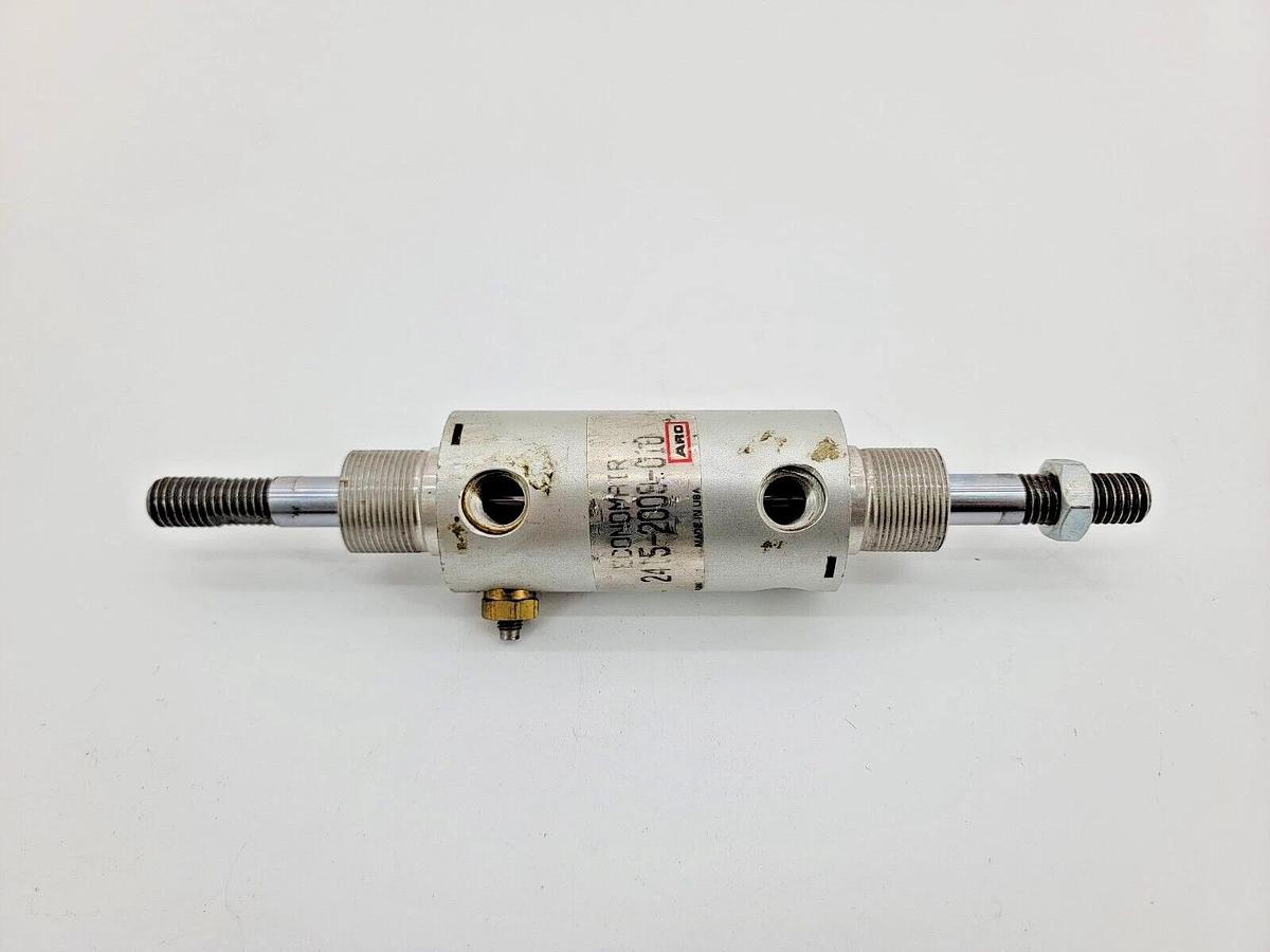 Used ARO 2415-2009-010 Air Cylinder 1-1/2" Bore 1" Stroke Double Shaft