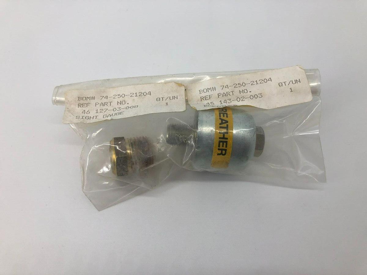 Used New Unbranded 1577-AL Breather with LSP151-4R-BULLSEYE Sight Gauge