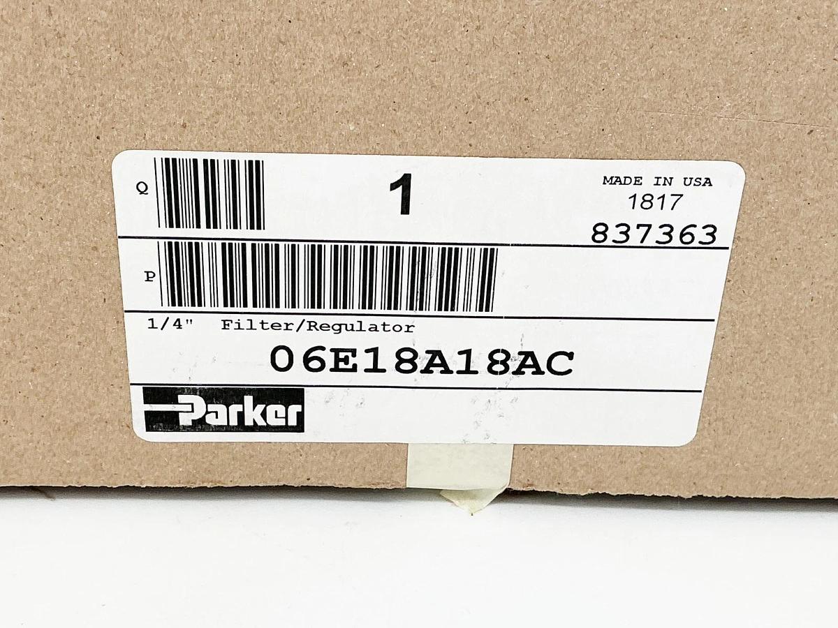 New Parker 06E18A18AC Pressure Regulator 1/4"NPT 250PSI 175F 1700kPA