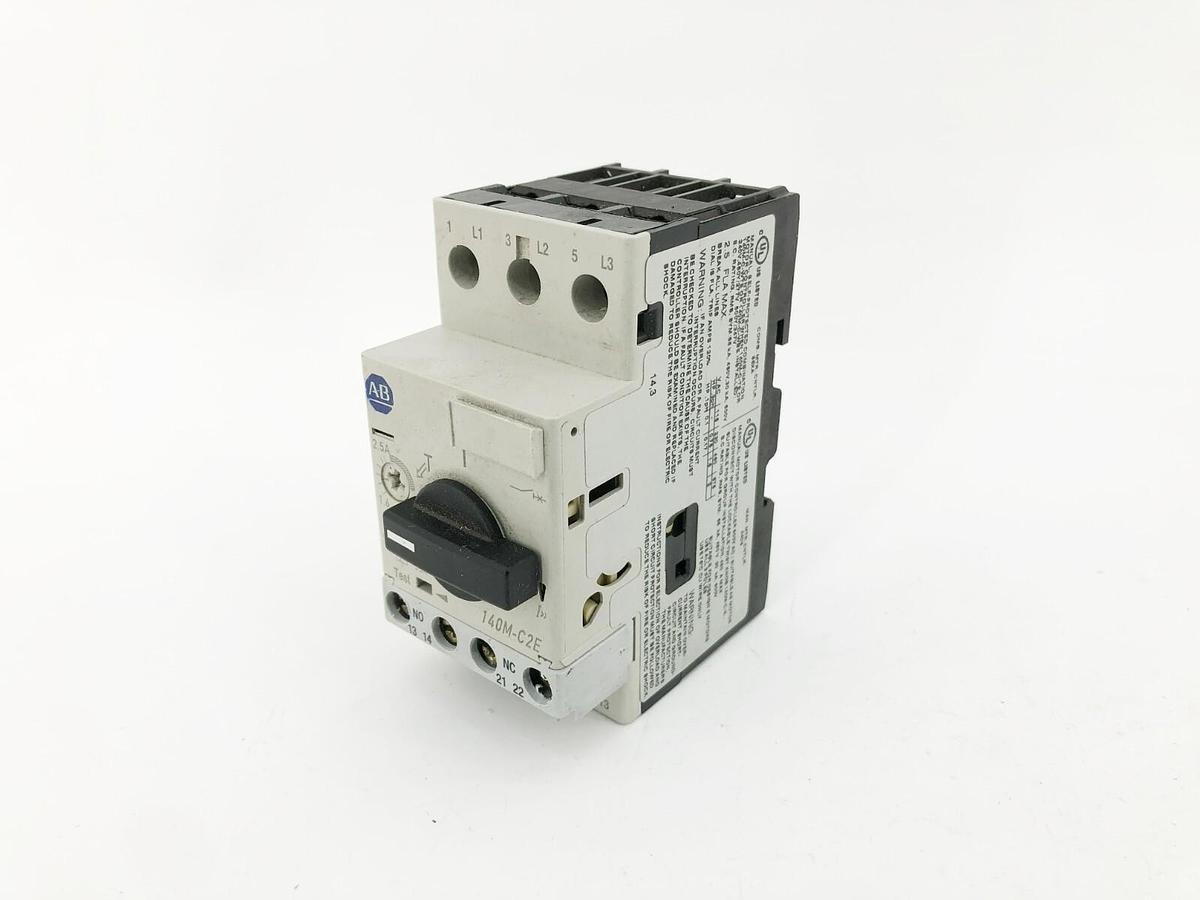 Used AB Allen Bradley 140M-C2E-B25 Ser. B Motor Circuit Protector 1.6-2.5A