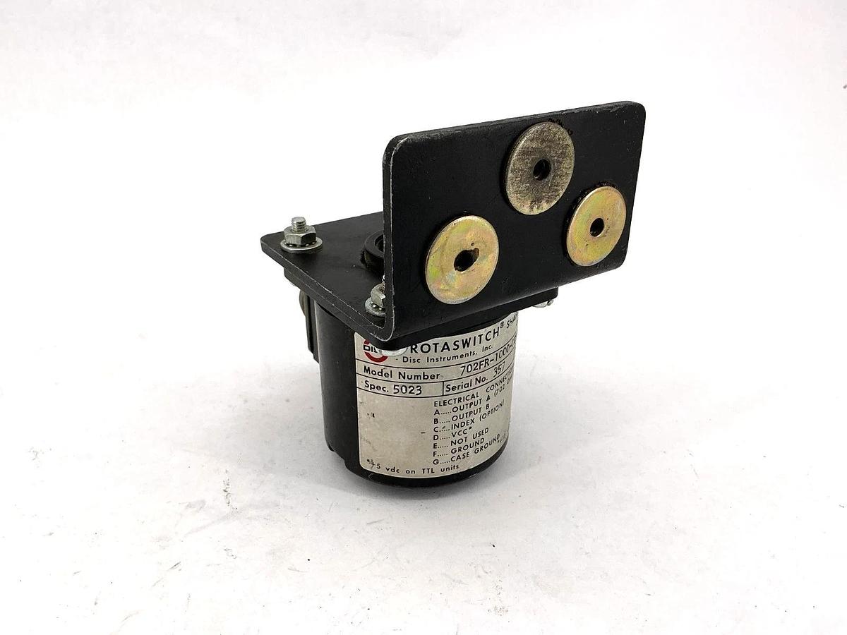 Used Disc 702FR-1000-0CLP-+24V-SS Rotaswitch Shaft Encoder 7 Pin