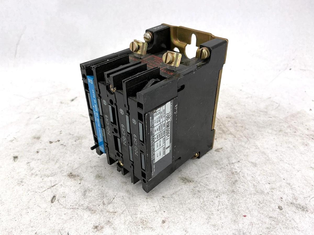 Used Allen Bradley 700-RM000A1 Ser B Magnetic Latching Relay 110/120V 50/60HZ