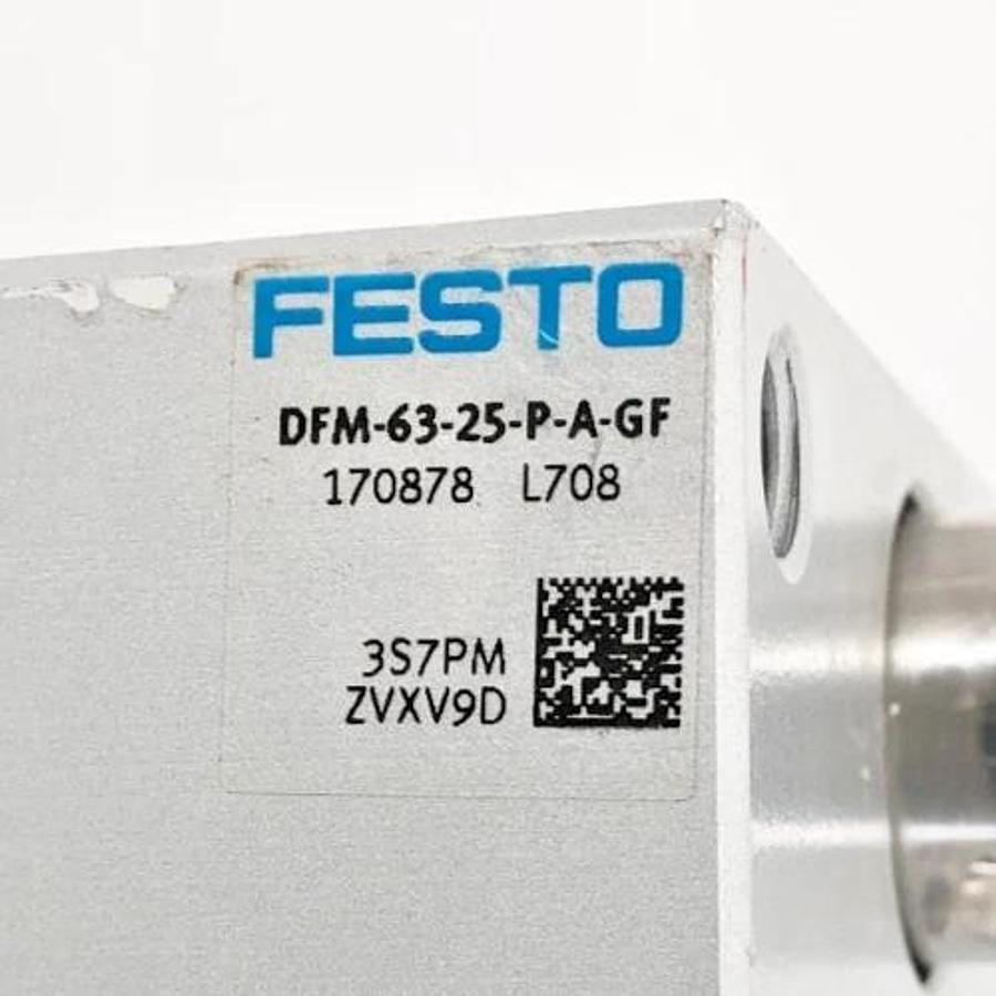New Festo DFM-63-25-P-A-GF Guided Drive 63mm Bore 25mm Stroke 170878 - No Box