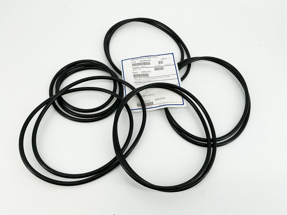 New Lot of 5 Applied Industrial Tech 284H275V O-Ring 275"C/S X 14.25"