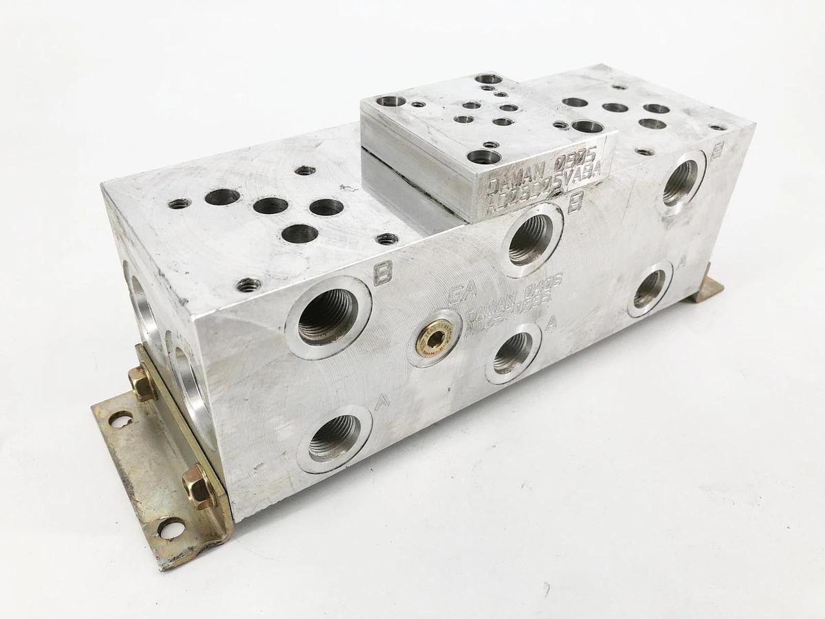 Used Daman AD05P033S Aluminum Hydraulic Manifold AD03D05VABA