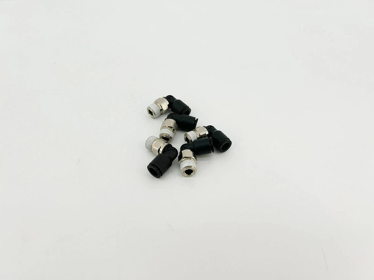 Lot of 5 New Lawson 86760 Male Elbows, 90 Deg. 1/4" x 1/8", 290PSI