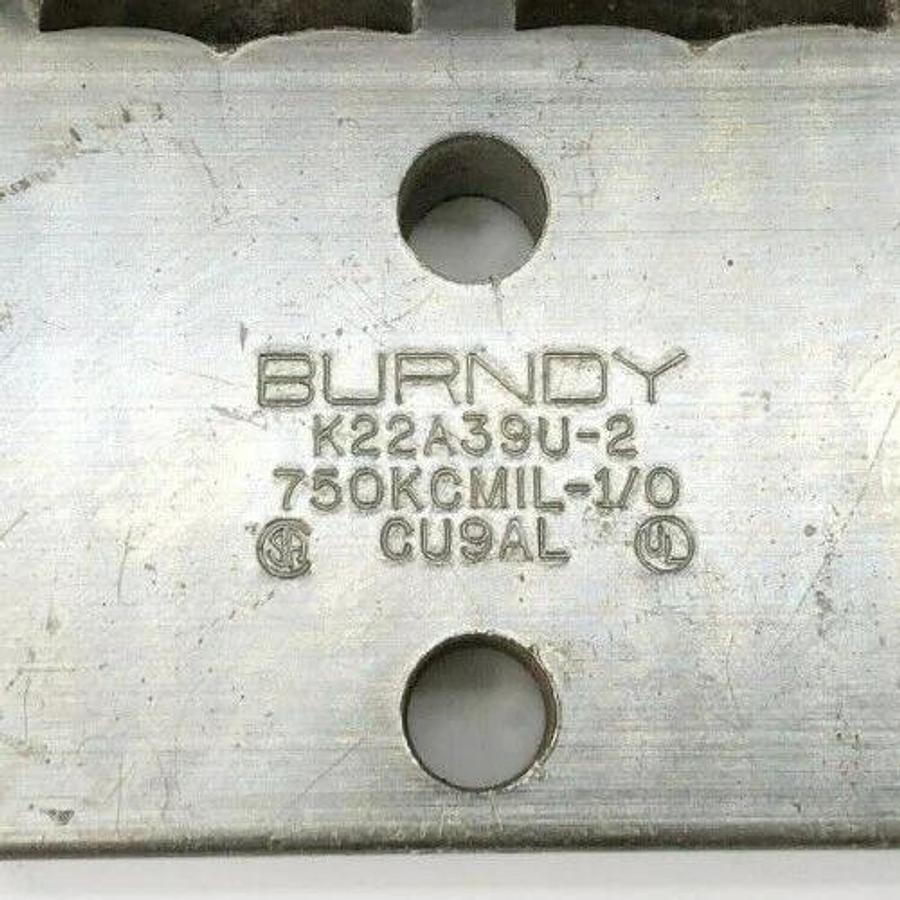 New Burndy K22A39U-2 Mechanical Lug 750 KCMIL - 1/0 CU9AL