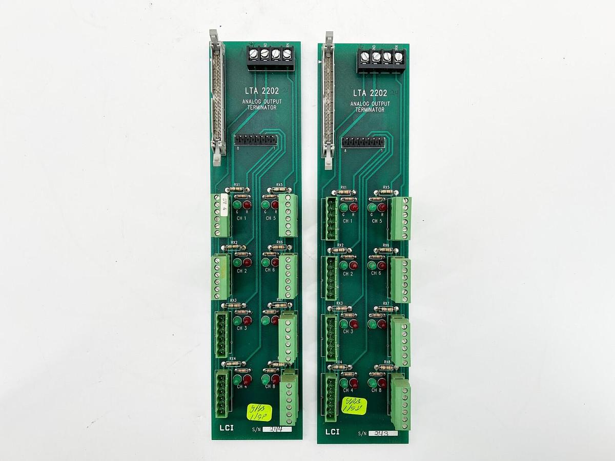 Used Lot of 2 LCI LTA2202 Analog Output Terminator