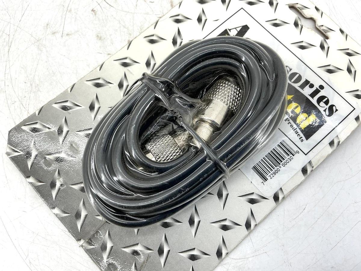 New Accessories Unlimited AUPP12 Coax Cable w/ Lug Connectors 12ft Plug to Plug