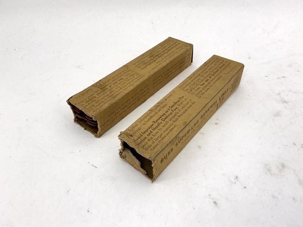 Lot of 2 Box New Bussmann LKS-600 Renewal Links Superlag 600V QTY 2 Per Box