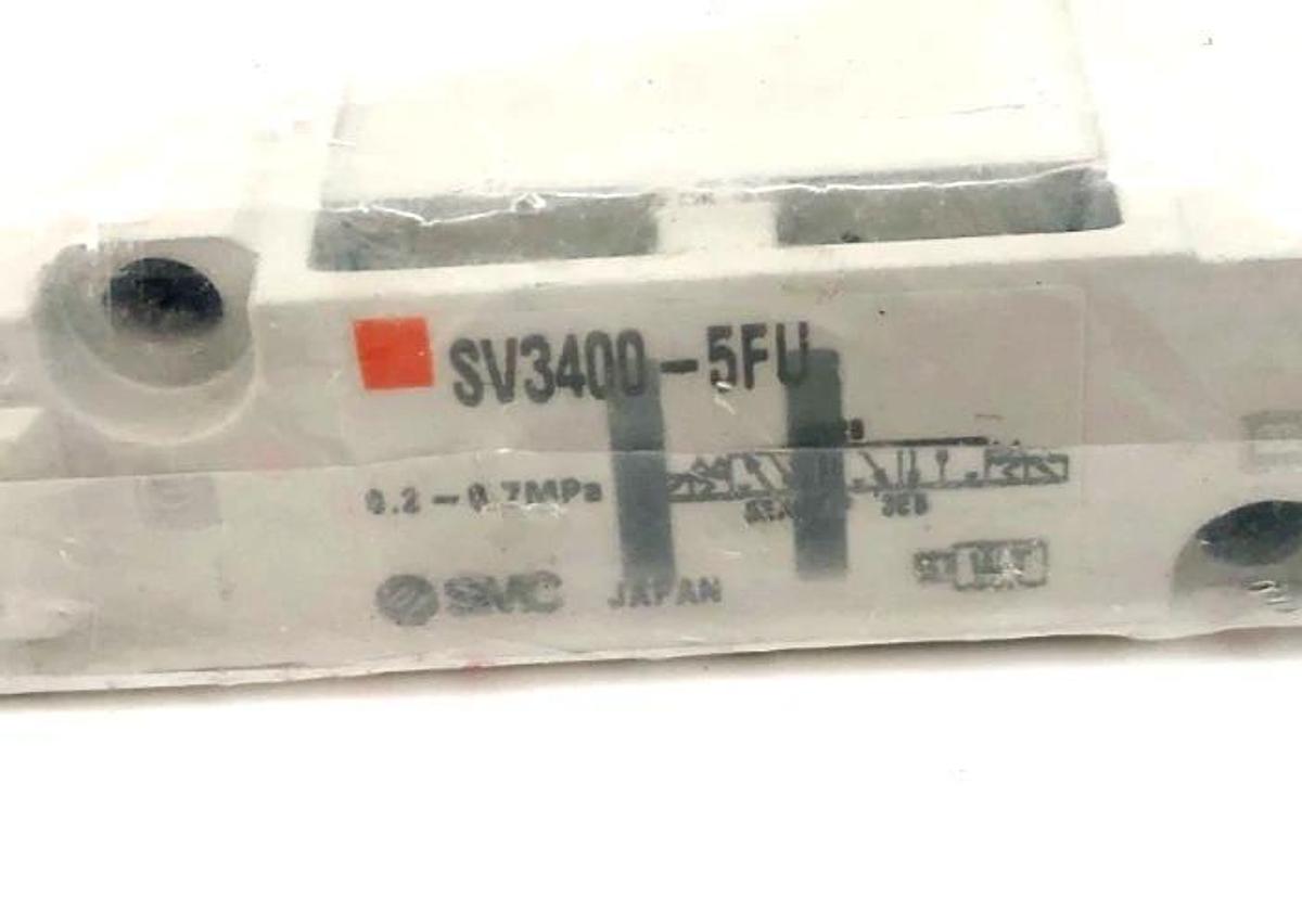 New SMC SV3400-5FU Solenoid Valve 24VDC 0.2-0.7MPa SV3A54