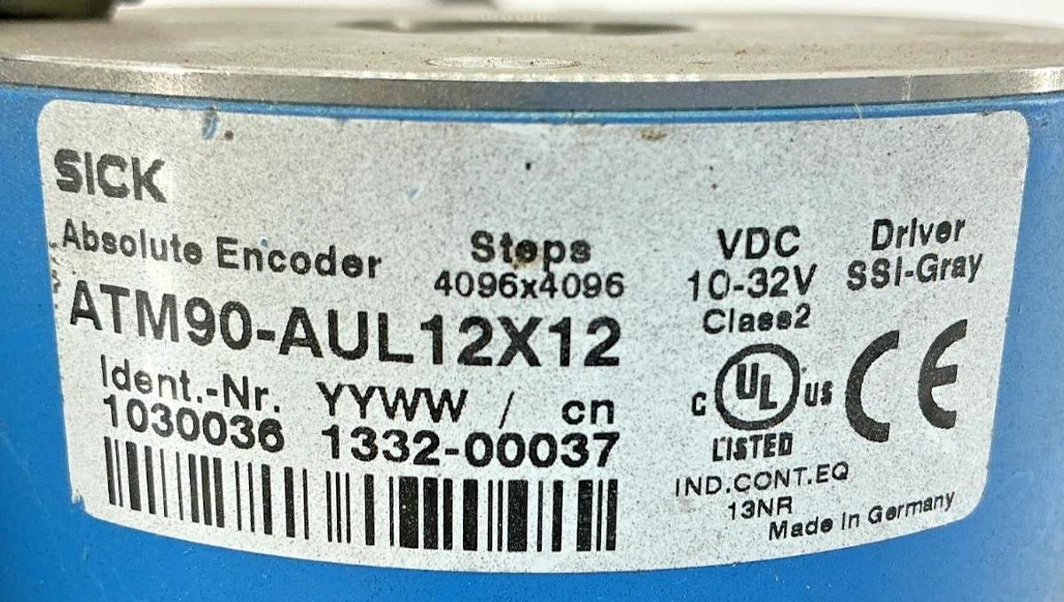 New Sick ATM90-AUL-12X12 Absolute Encoder 12X12 Bit 12-Wire 1030036 - No Box