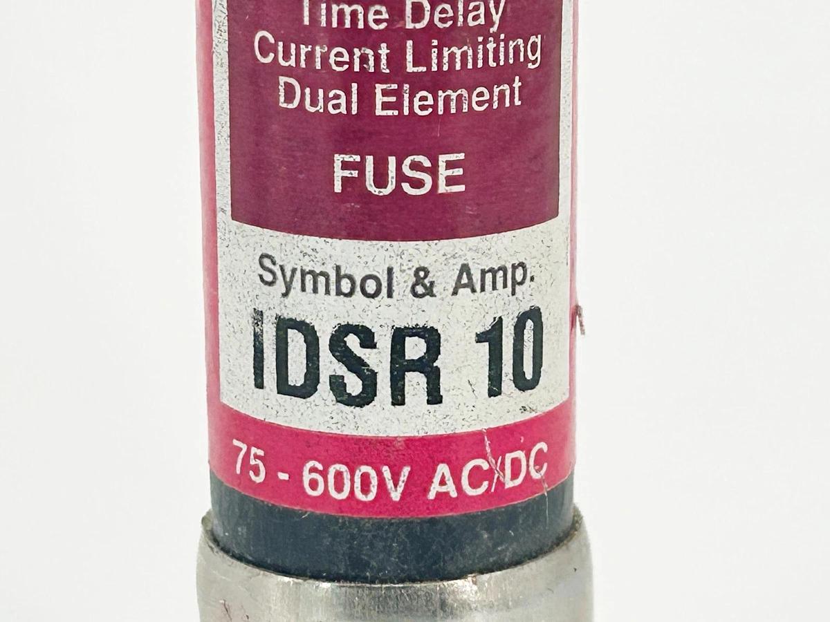 New Lot of 3 Littelfuse IDSR-10 Time Delay Dual Element Fuse 10A 600V Class RK5