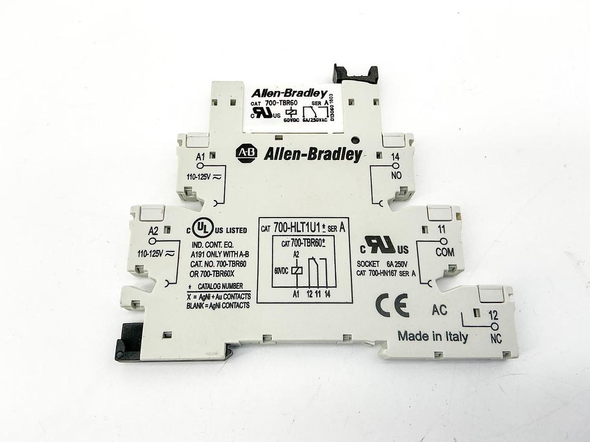 New Allen Bradley 700-HLTU1 Terminal Block Relay 110/125V