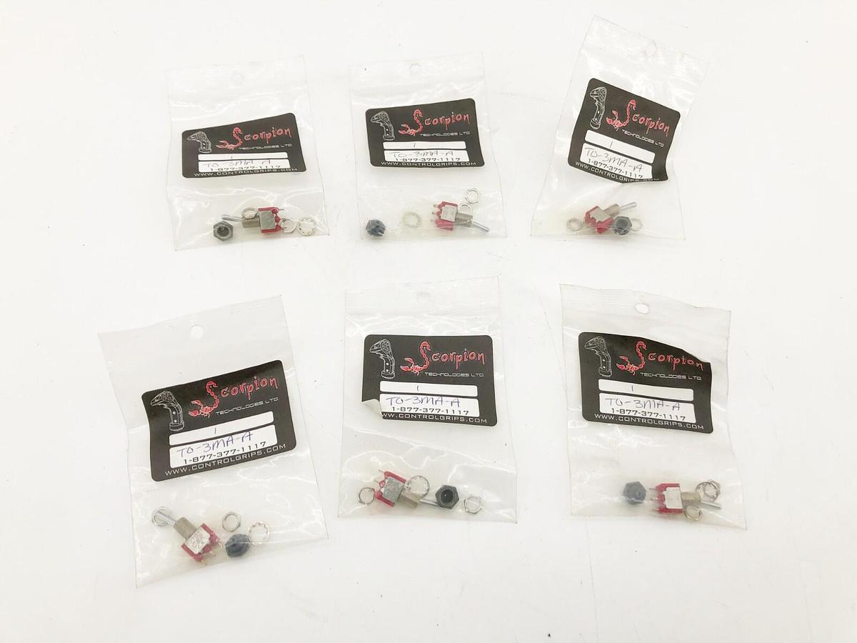 Lot of 6 New C & K 7103 Miniature Toggle Switches TO-3MA-A