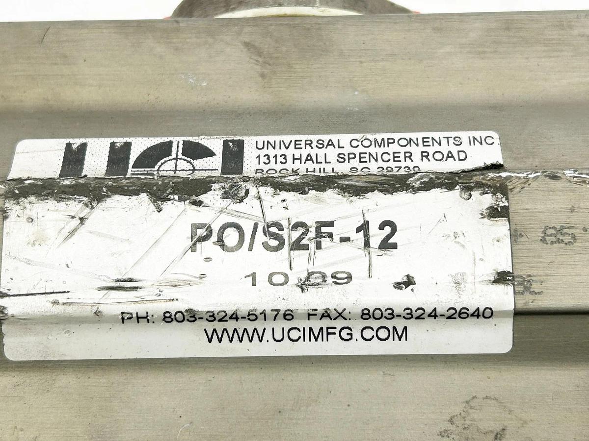 Used UCI PO/S2F-12 Stainless Steel Actuated Valve 150WSP 1000WOG 1-1/2"