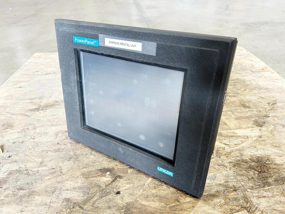 Used Uticor 100G-1C1R1 Power Panel 10.4: Active Color Display .25A 250V 50/60Hz