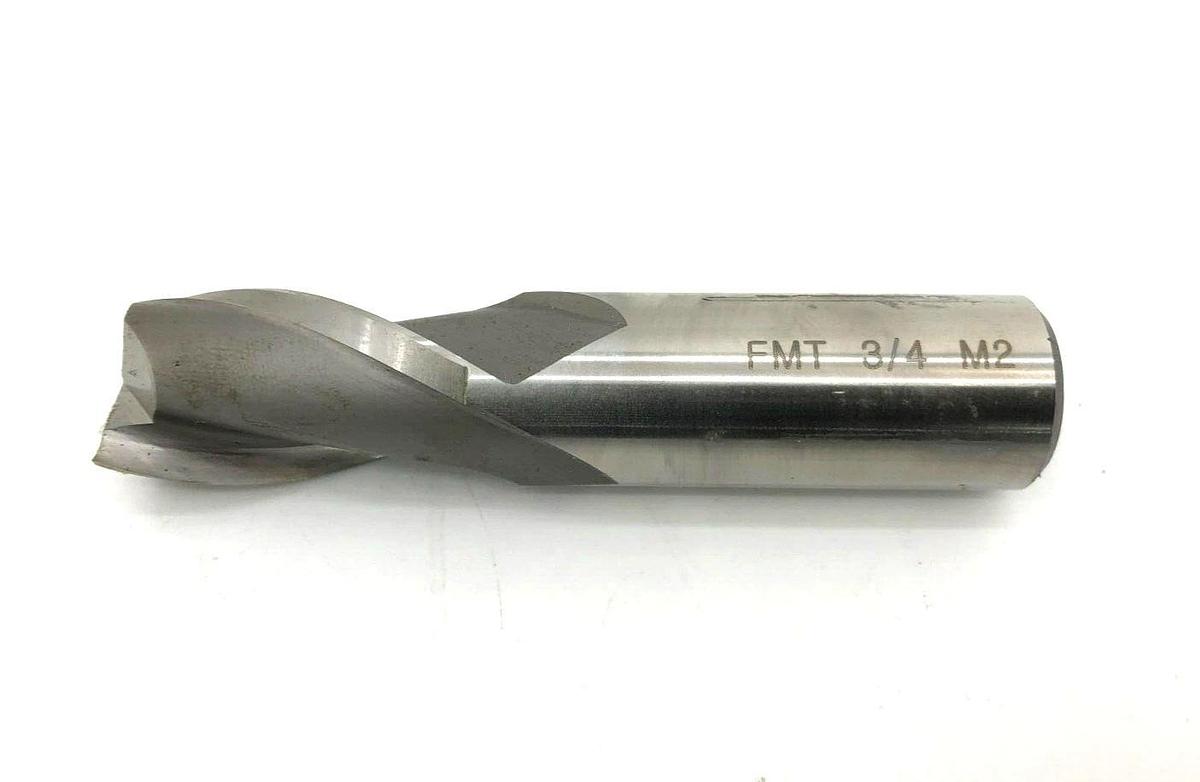 New FMT Production HSS 2 Flute End Mill, Single End, 3/4" Dia. 0306114