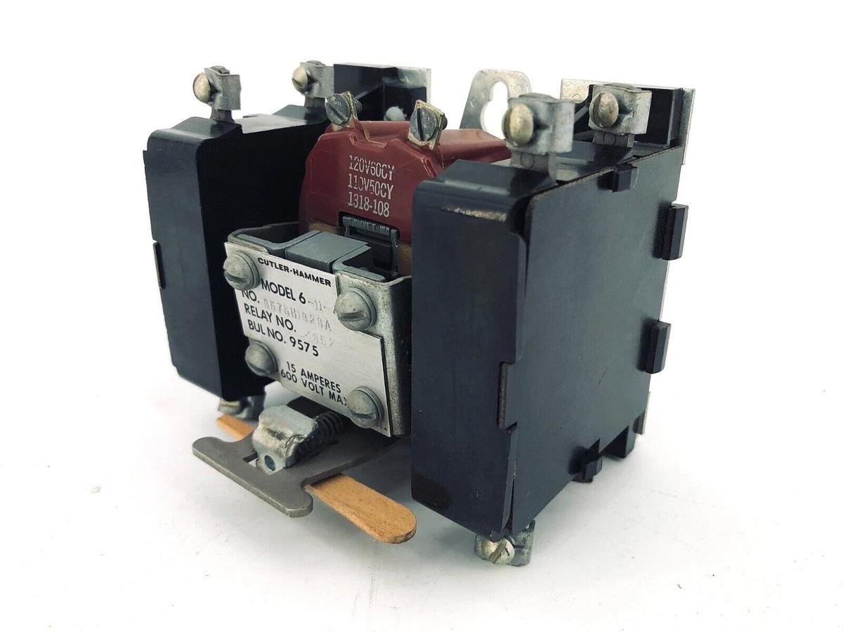 New Cutler Hammer 9575H1928A Relay 15A 600V Model 6-11-4
