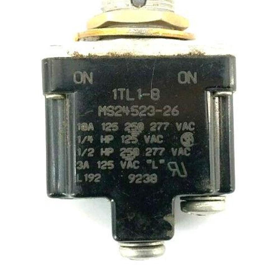 New Honeywell 1TL1-8 Toggle Switch 10A @ 277VAC MS24523-26