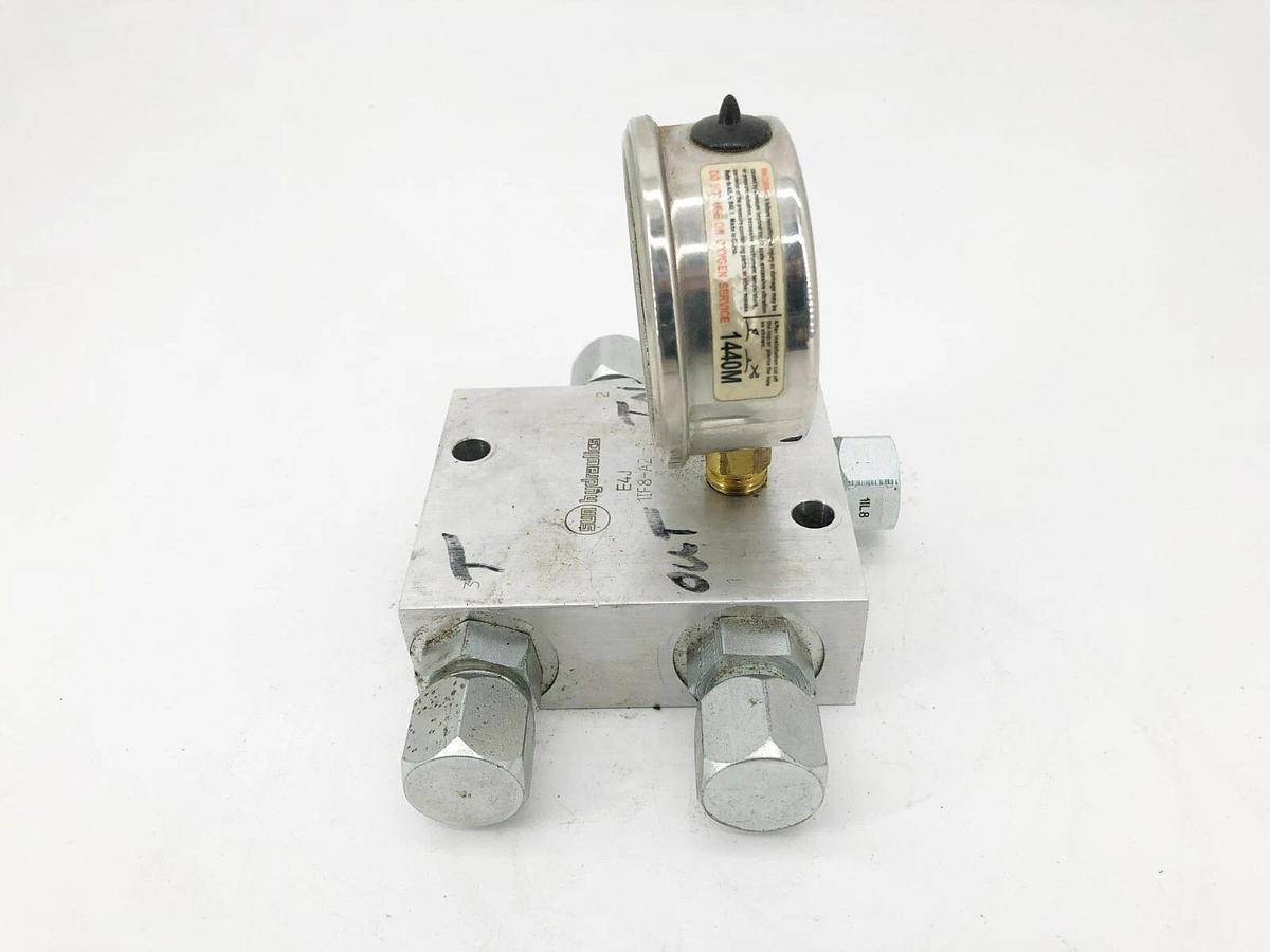 Used Sun Hydraulics E4J Hydraulic Flow Control Manifold