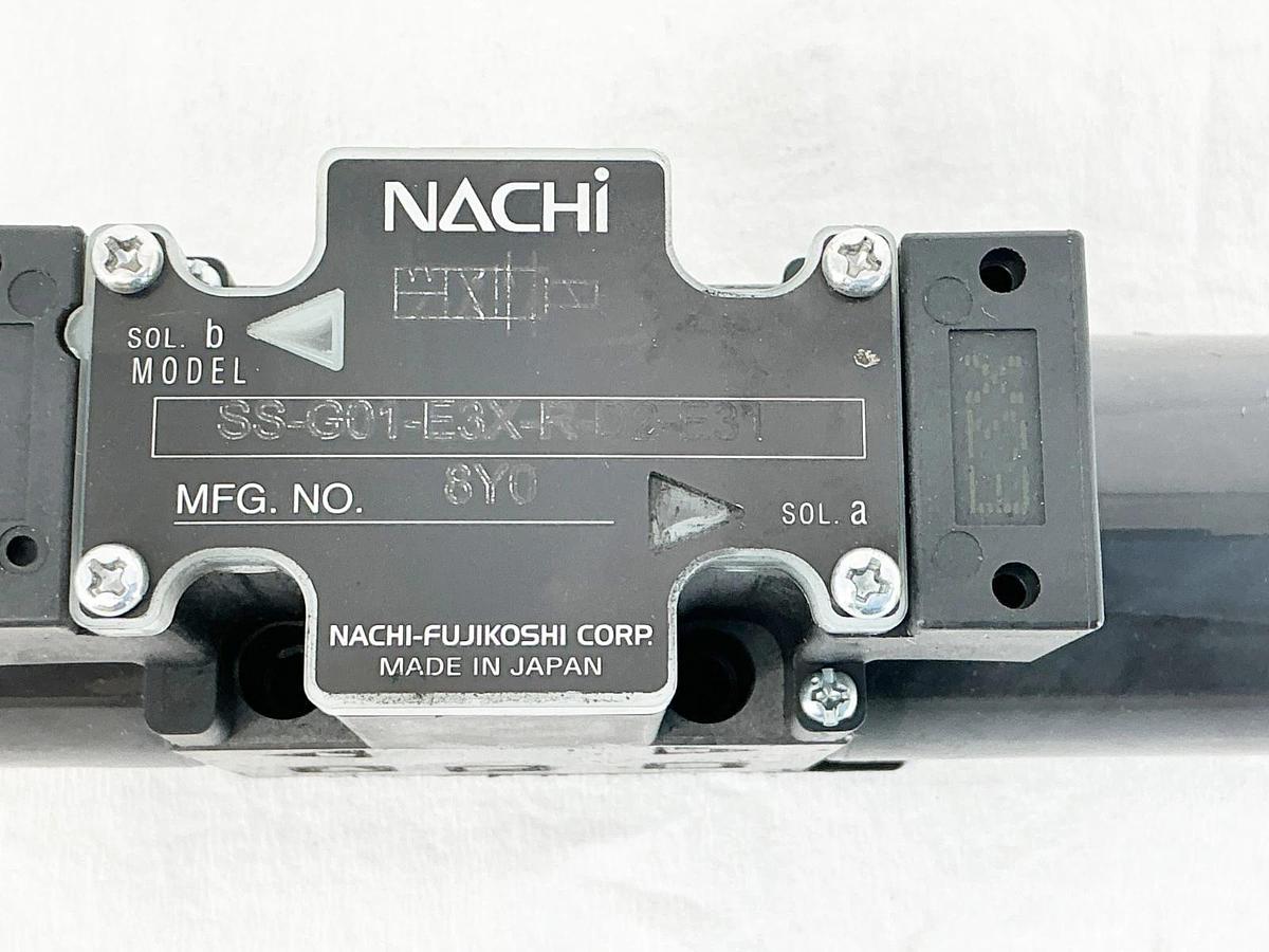 New Nachi SS-G01-E3X-R-D2-E31 Directional COntrol Valve 24VDC 5075PSI DO3 6Y0