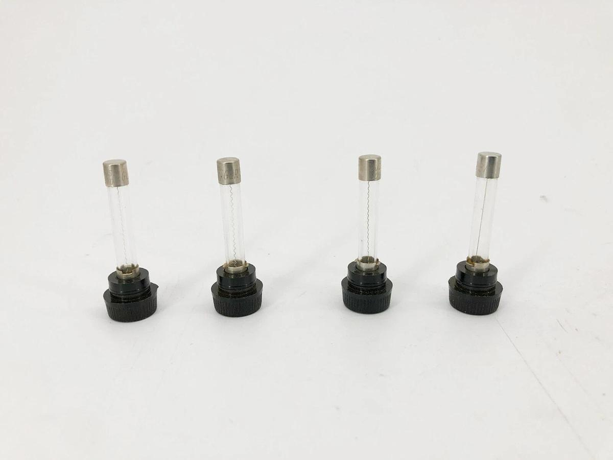 Lot of 4 New Bussmann GLR-3 Fast Acting Fuses 3A 300VAC