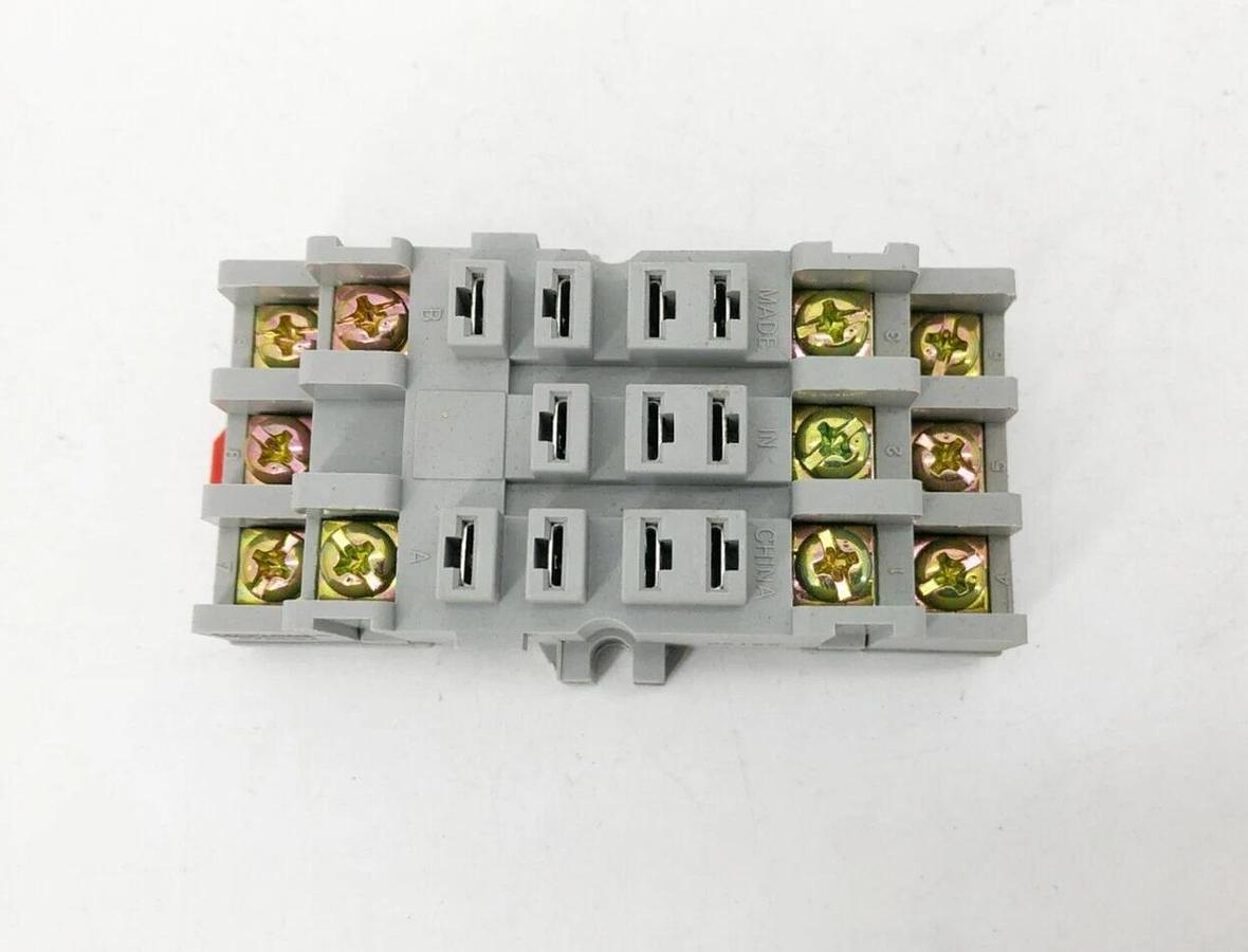Lot of 2 New Dayton 5X853M Relay Sockets 11-Pin 15A 300V