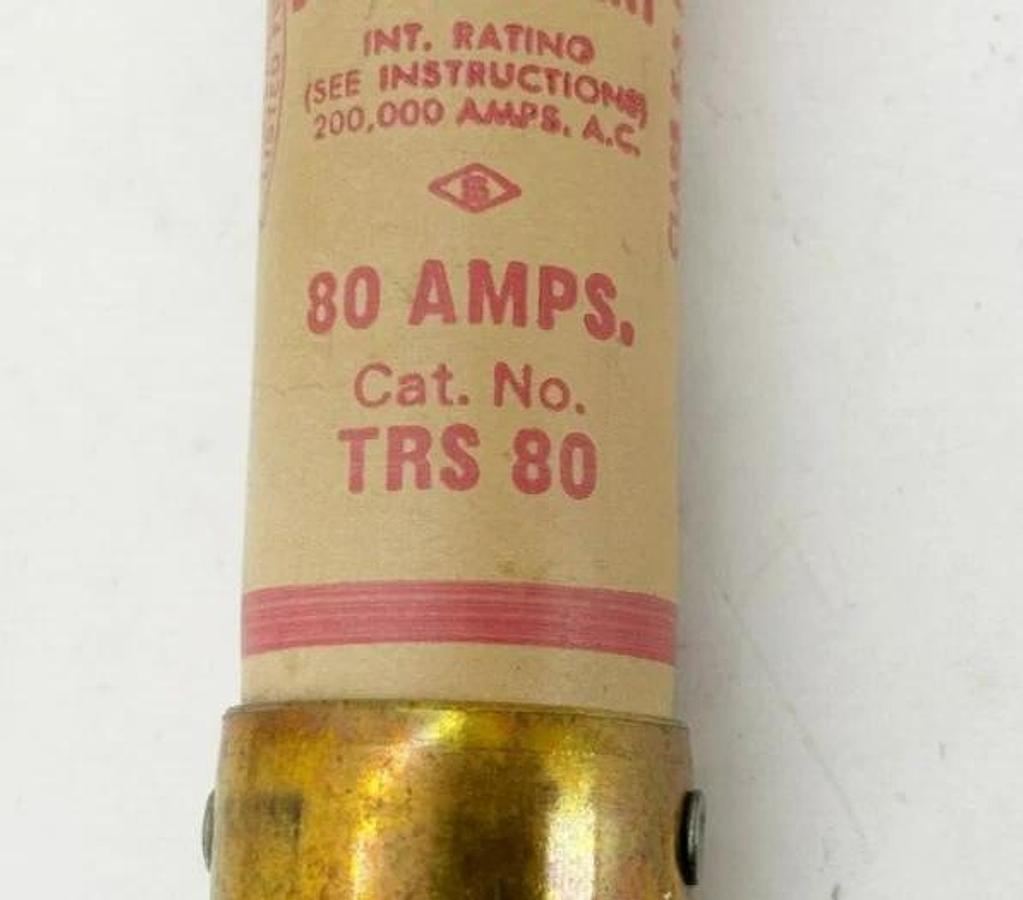 Used Lot of 3 Shawmut TRS80 Time Delay Fuses 80A 600VAC/300VDC