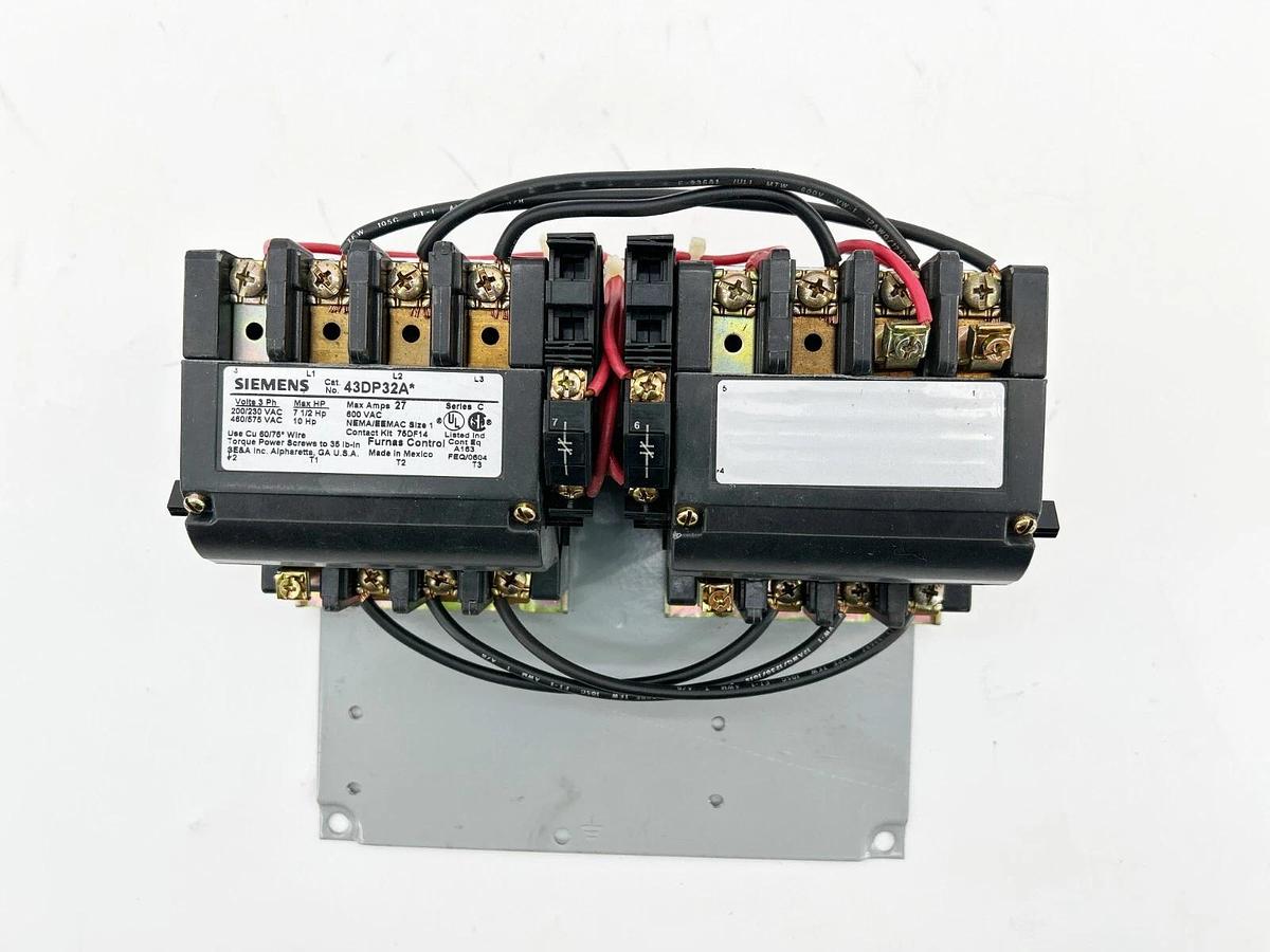 New Siemens 43DP32AA Contactor Starter Size 1 3PH 120/240V 10HP