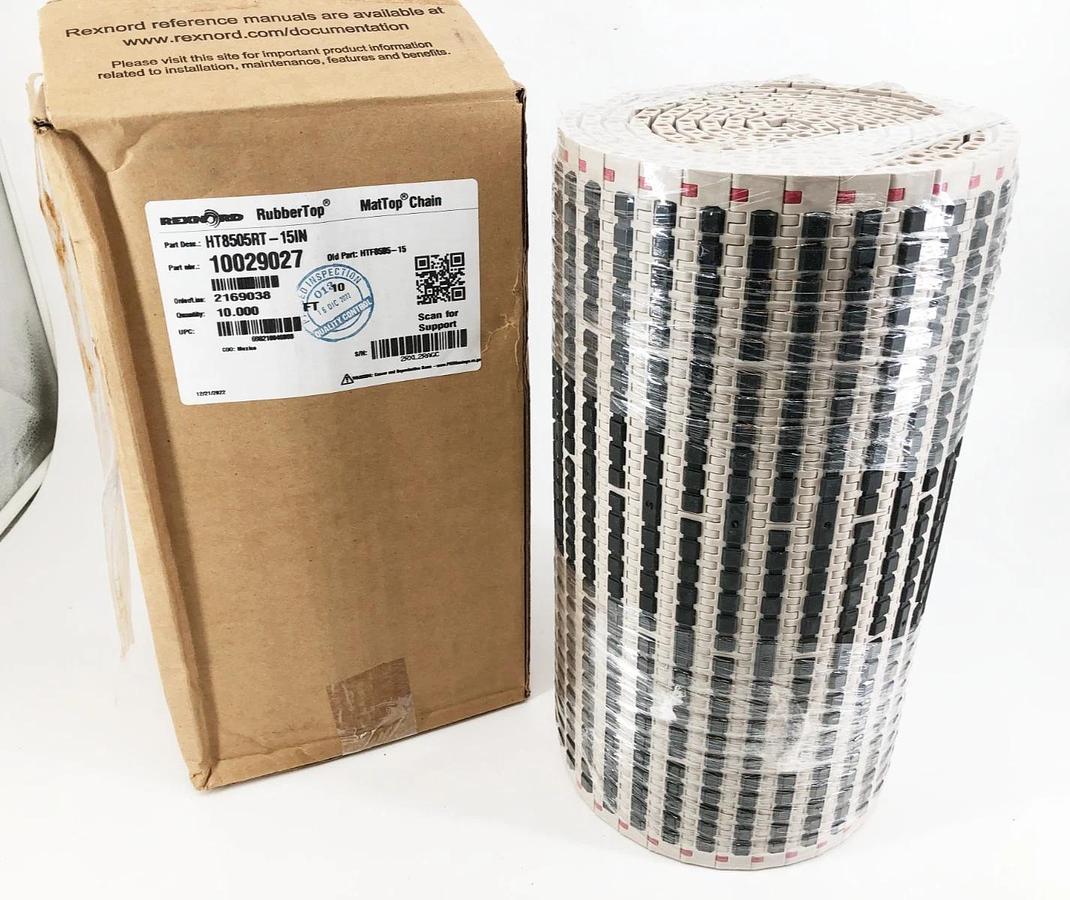 New Rexnord 10029027 Conveyor Chain HT8505RT-15IN 15" W x 10FT L