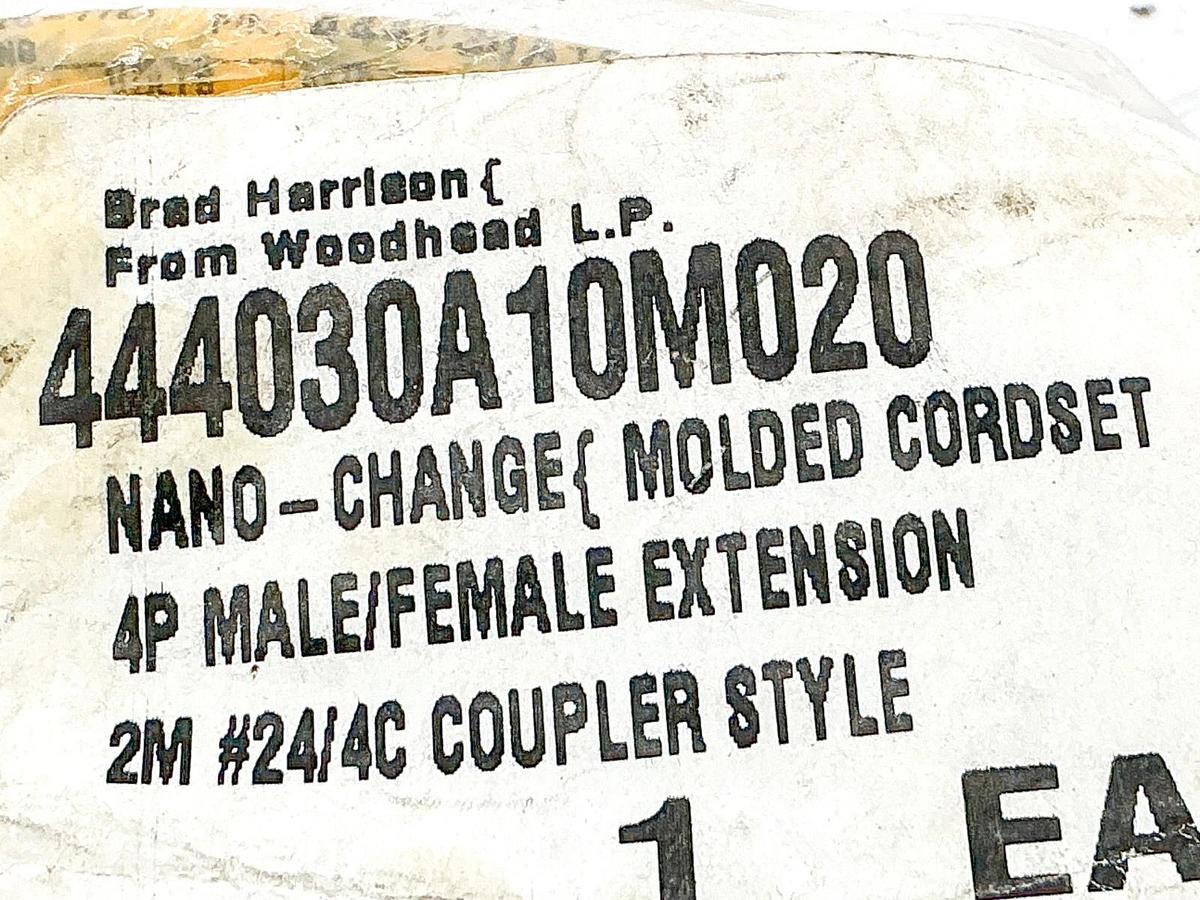 New Brad Harrison 444030A10M020 Cordset 4P Male/Female Extension